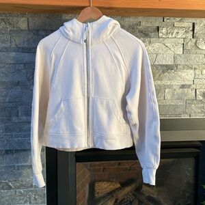 Lululemon Scuba oversized full zip White Opal